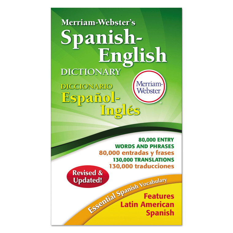 Merriam-Webster's Spanish-English Dictionary, 928 Pages - MER824