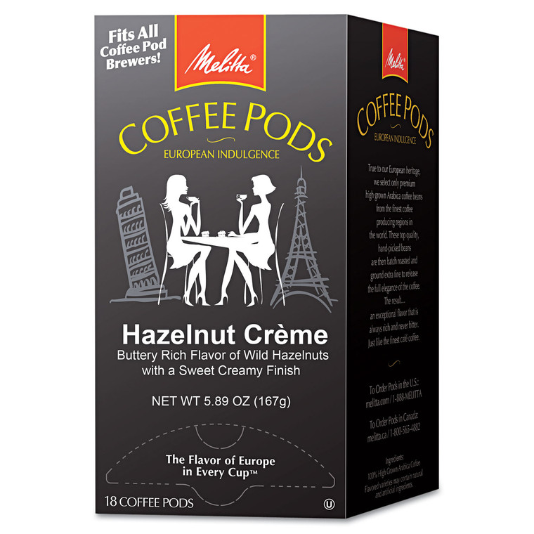 Coffee Pods, Hazelnut Cream, 18 Pods/box - MLA75410