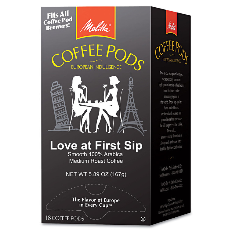Coffee Pods, Love At First Sip (medium Roast), 18 Pods/box - MLA75415