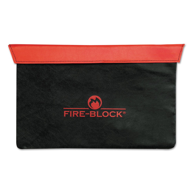 Fire-Block Document Portfolio, Aluminized Fire-Retardant Fabric With Dupont Kevlar Thread, 15.5 X 0.5 X 10, Red/black - MMF2320421D0407