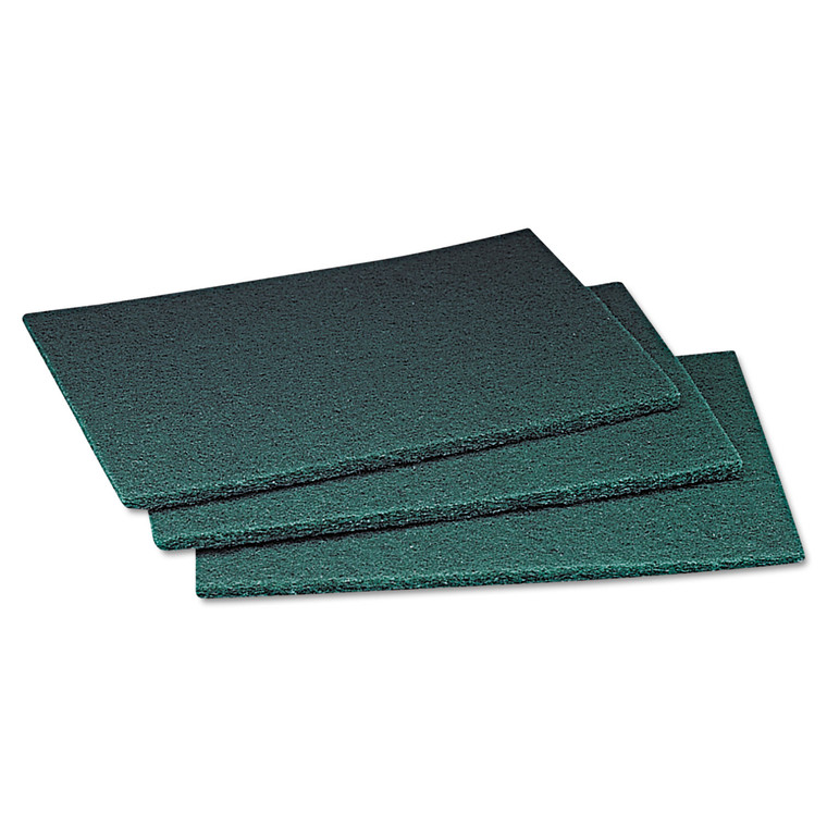 Commercial Scouring Pad, 6 X 9, Green, 20 Pads/box, 3 Boxes/carton - MMM08293