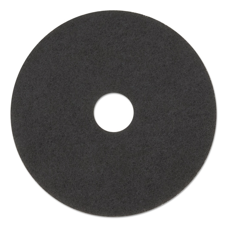 Low-Speed Stripper Floor Pad 7200, 17" Diameter, Black, 5/carton - MMM08379