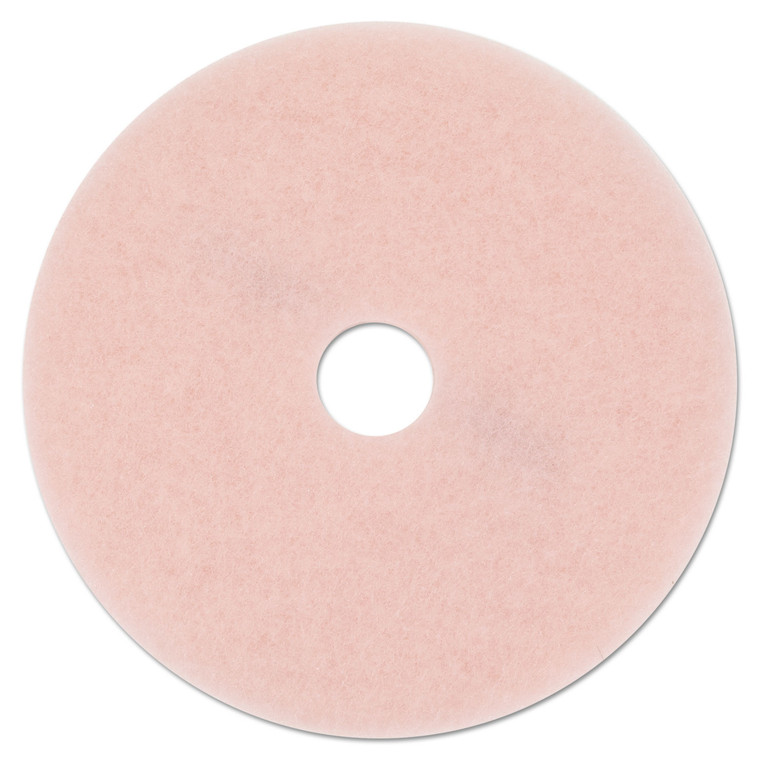 Ultra High-Speed Eraser Floor Burnishing Pad 3600, 27" Diameter, Pink, 5/carton - MMM25863