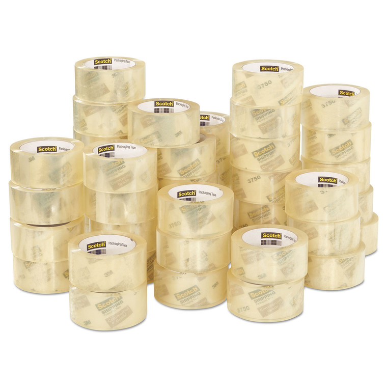 3750 Commercial Grade Packaging Tape With Dispenser, 3" Core, 1.88" X 54.6 Yds, Clear, 48/pack - MMM3750CS48
