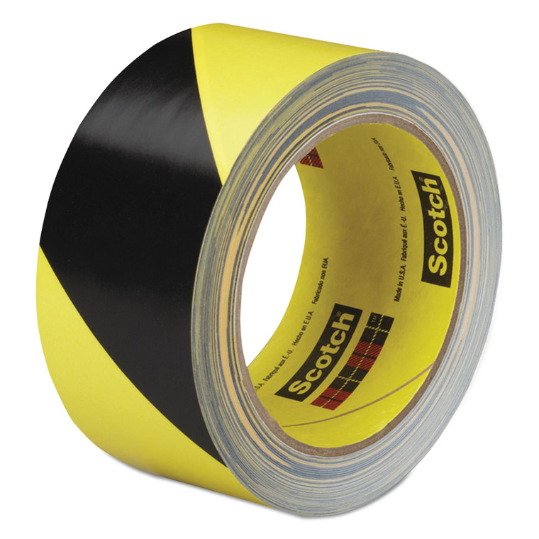 Safety Stripe Tape, 2" X 108 Ft, Black/yellow - MMM57022