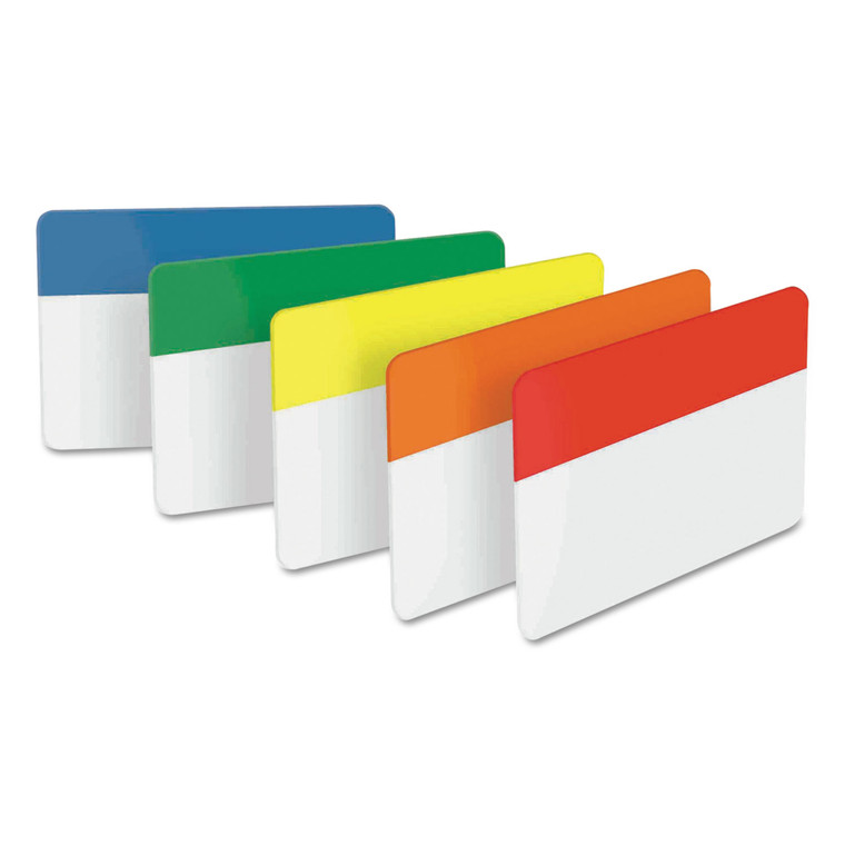 Tabs, 1/5-Cut Tabs, Assorted Primary Colors, 2" Wide, 30/Pack - MMM686ROYGB