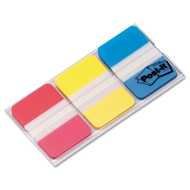 1" Tabs, 1/5-Cut Tabs, Assorted Primary Colors, 1" Wide, 66/pack - MMM686RYB