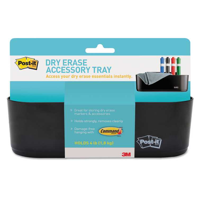 Dry Erase Accessory Tray, 8 1/2 X 3 X 5 1/4, Black - MMMDEFTRAY