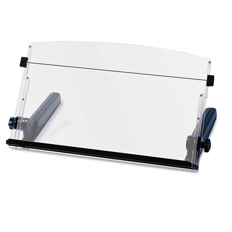 In-Line Freestanding Copyholder, 300 Sheet Capacity, Plastic, Black/clear - MMMDH640