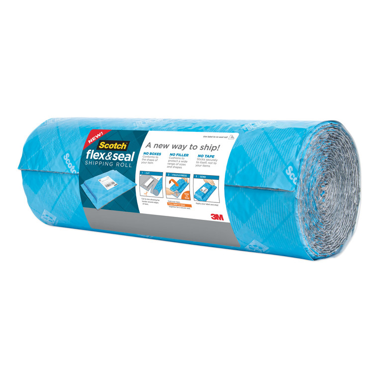 Flex And Seal Shipping Roll, 15" X 20 Ft, Blue/gray - MMMFS1520