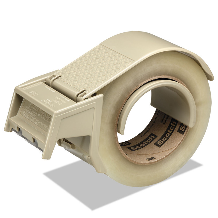 Compact And Quick Loading Dispenser For Box Sealing Tape, 3" Core, For Rolls Up To 2" X 50 M, Gray - MMMH122