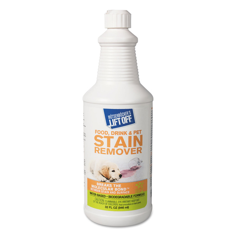 Food/beverage/protein Stain Remover, 32 Oz Pour Bottle - MOT40503