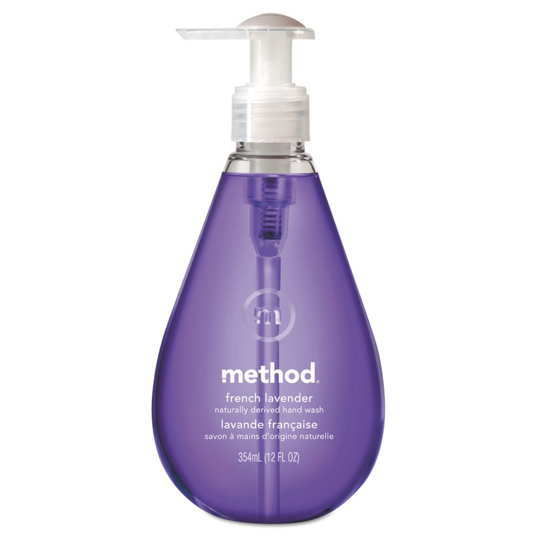 Gel Hand Wash, French Lavender, 12 Oz Pump Bottle, 6/carton - MTH00031CT