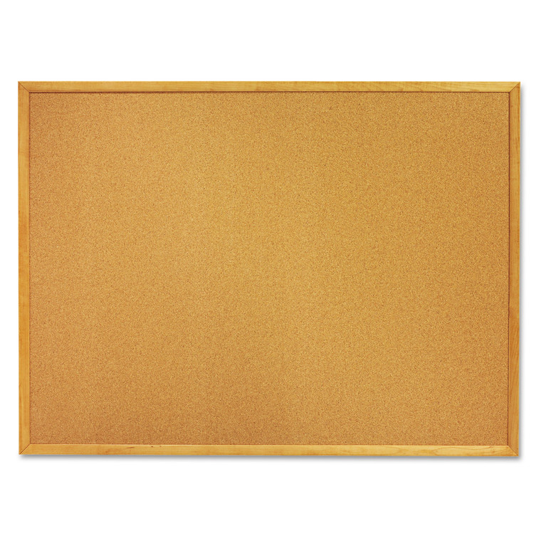 7195012354161 Skilcraft Quartet Cork Board, 36 X 24, Oak Frame - NSN2354161