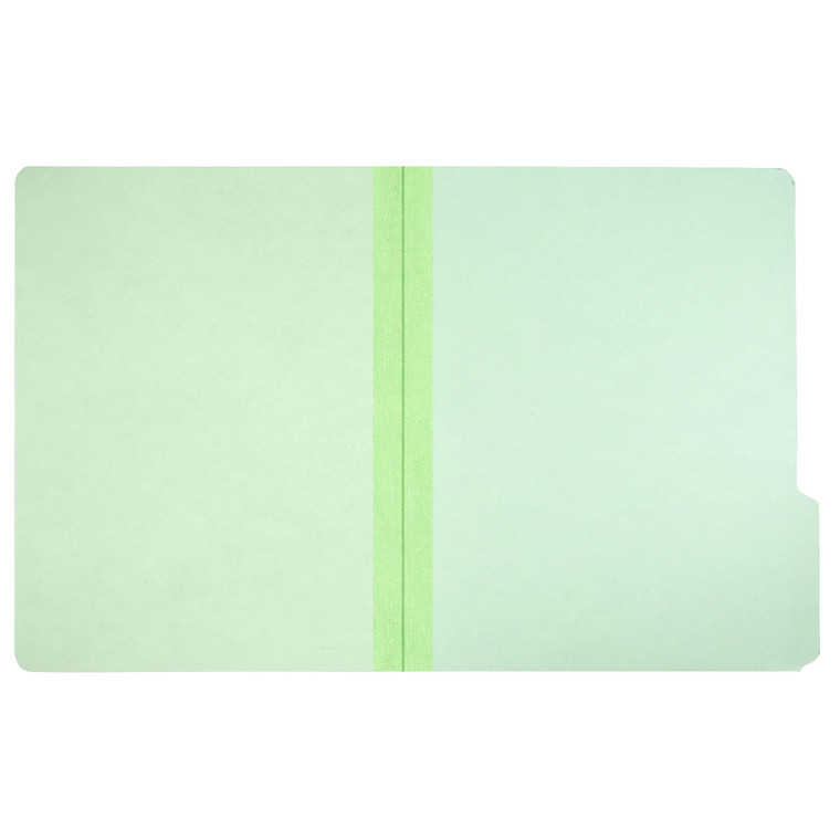 7530002868570 Skilcraft Pressboard File Folders, 1/3-Cut Tabs, Letter Size, Light Green, 100/box - NSN2868570