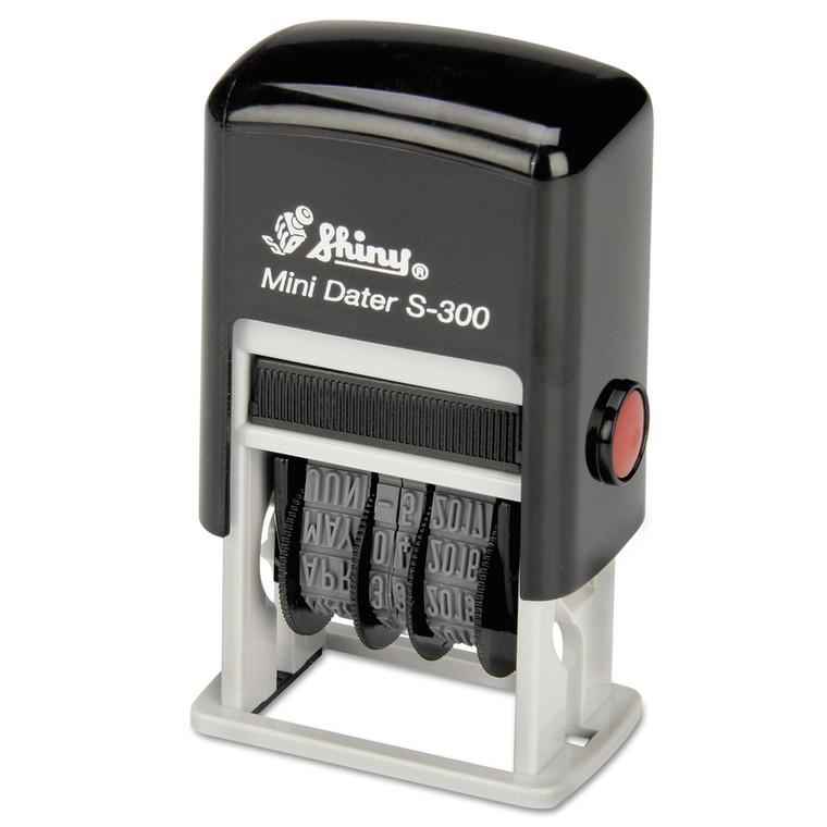 7520013523018 Skilcraft Self Inking Line Dater, Red - NSN3523018