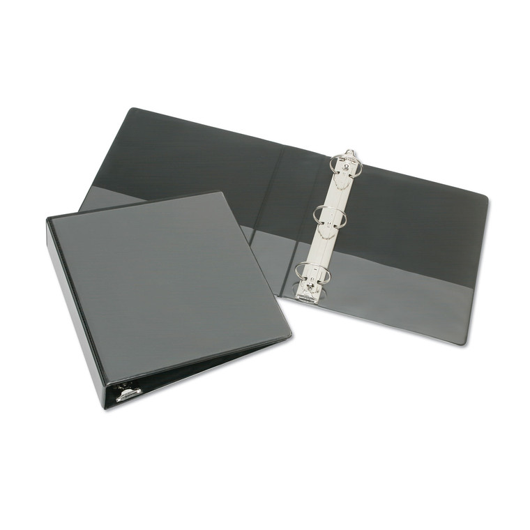 7510014126338 Skilcraft Slant D-Ring View Binder, 3 Rings, 3" Capacity, 11 X 8.5, Black - NSN4126338