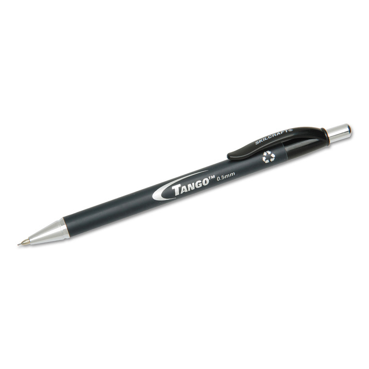 7520014244864 Skilcraft Tango Mechanical Pencil, 0.5 Mm, Hb (#2.5), Black Lead, Black Barrel, Dozen - NSN4244864