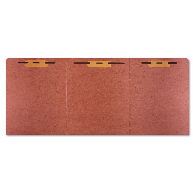 7530014840001 Skilcraft Tri-Fold File Folders, Straight Tab, Letter Size, Red, 10/pack - NSN4840001