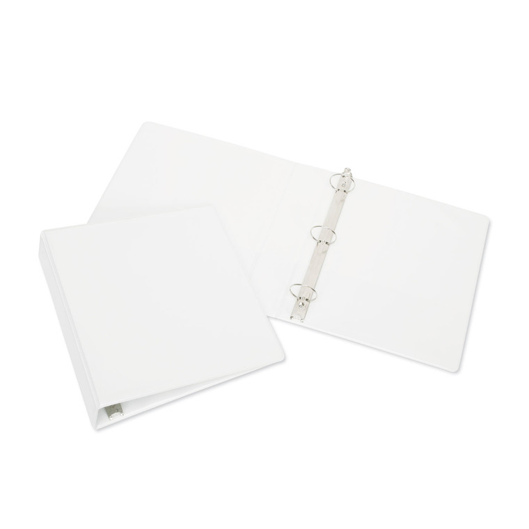 7510015104859 Skilcraft Round Ring View Binder, 3 Rings, 0.5" Capacity, 11 X 8.5, White - NSN5104859