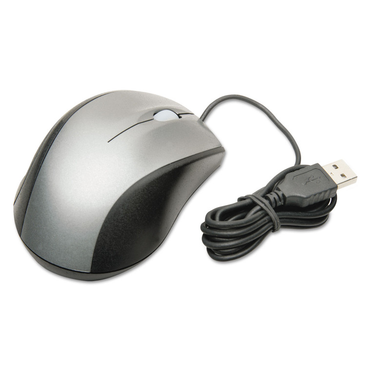 7025016184138, Optical Wired Mouse, Usb 2.0, Right Hand Use, Black/gray - NSN6184138