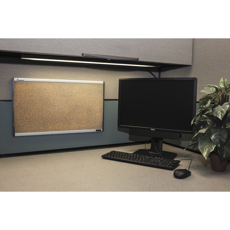 7195016222141 Skilcraft Quartet Cubicle Cork Board, 24 X 14, Aluminum Frame - NSN6222141