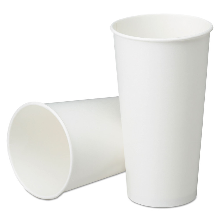 7350016457875, Skilcraft, Disposable Paper Cups For Cold Beverages, 21 Oz, White, 1,000/box - NSN6457875