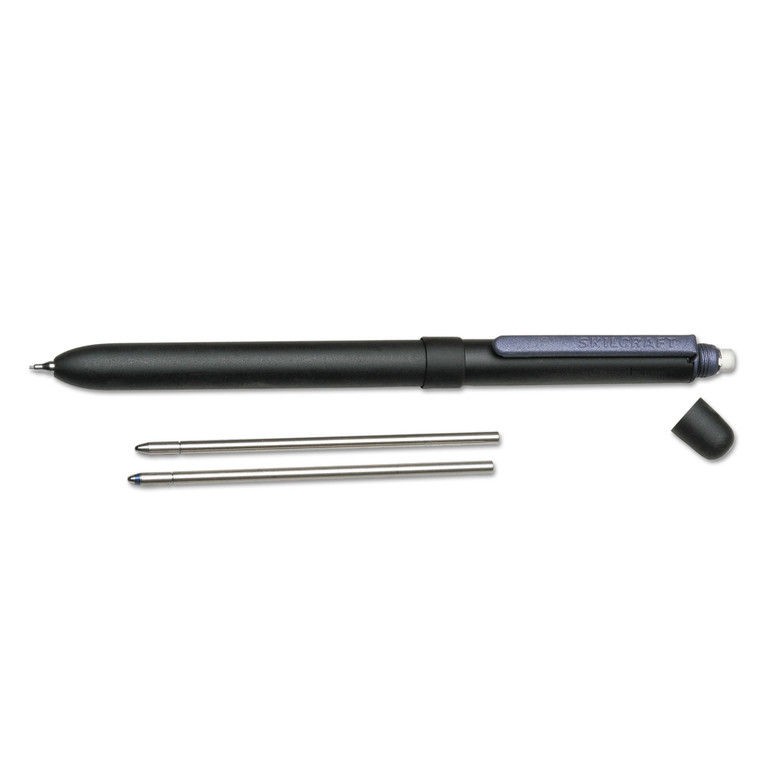7520016559036 Skilcraft B3 Aviator Multi-Color Ballpoint Pen/pencil/stylus, Retractable, Medium, Black/blue Ink, Black Barrel - NSN6559036