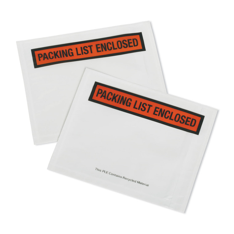 8105016749014 Skilcraft Packing List Envelope, 4.5 X 5.5, White/orange/black, 100/pack - NSN6749014