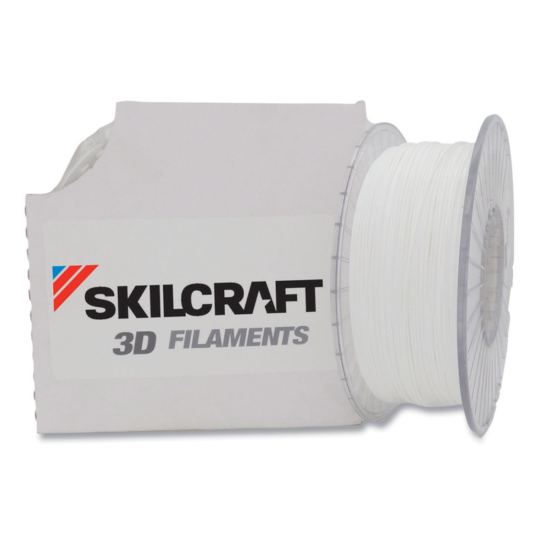 7045016858918 Skilcraft 3d Printer Acrylonitrile Butadiene Styrene Filament, 1.75 Mm, White - NSN6858918