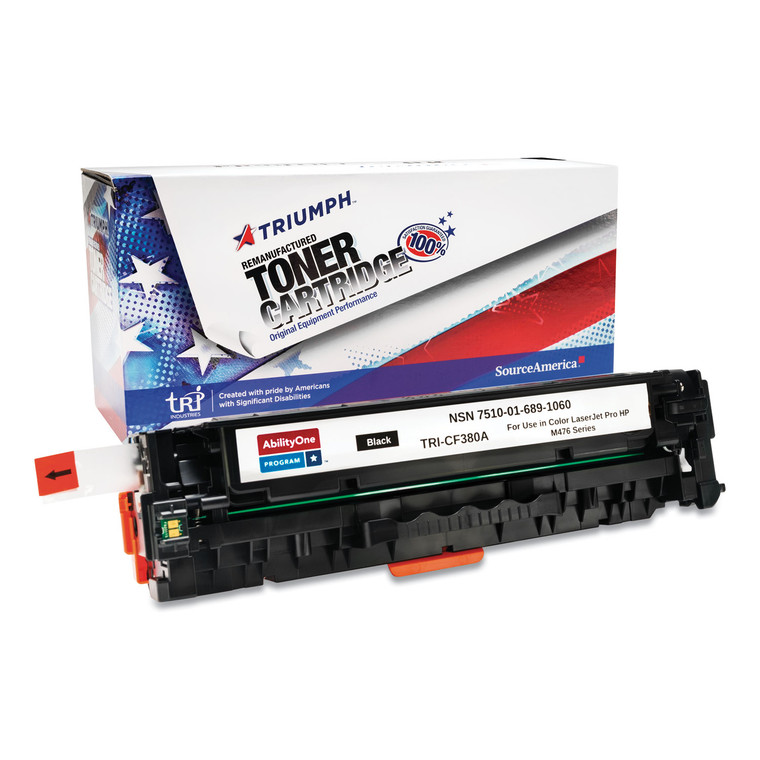 7510016891060 Remanufactured Cf380a (312a) Toner, 2,400 Page-Yield, Black - NSN6891060