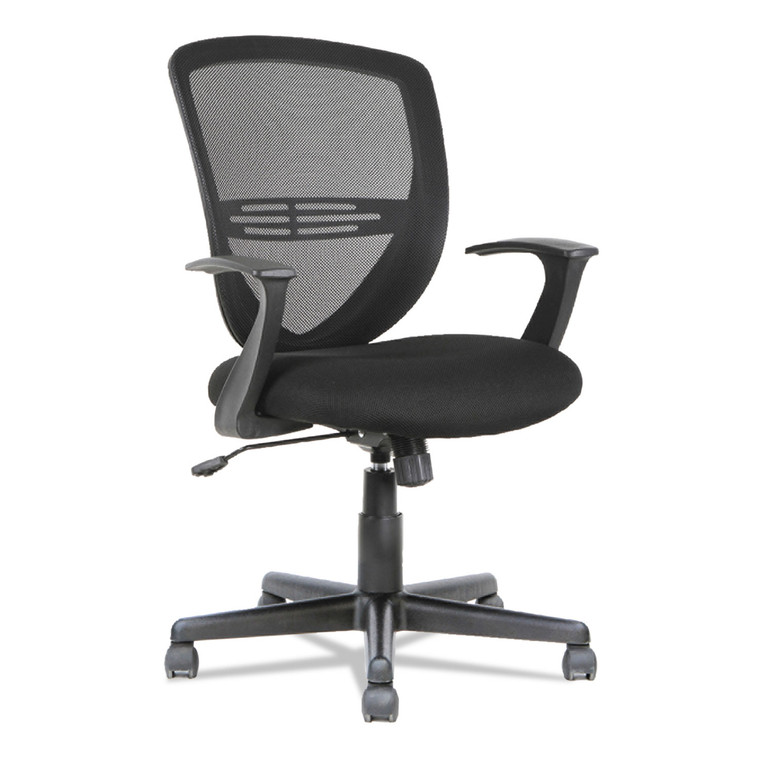 Swivel/tilt Mesh Mid-Back Task Chair, Supports Up To 250 Lb, 17.91" To 21.45" Seat Height, Black - OIFVS4717