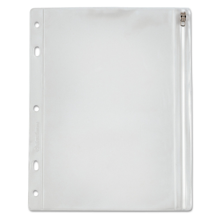 Zippered Ring Binder Pocket, 10 1/2 X 8, Clear - OXF68504