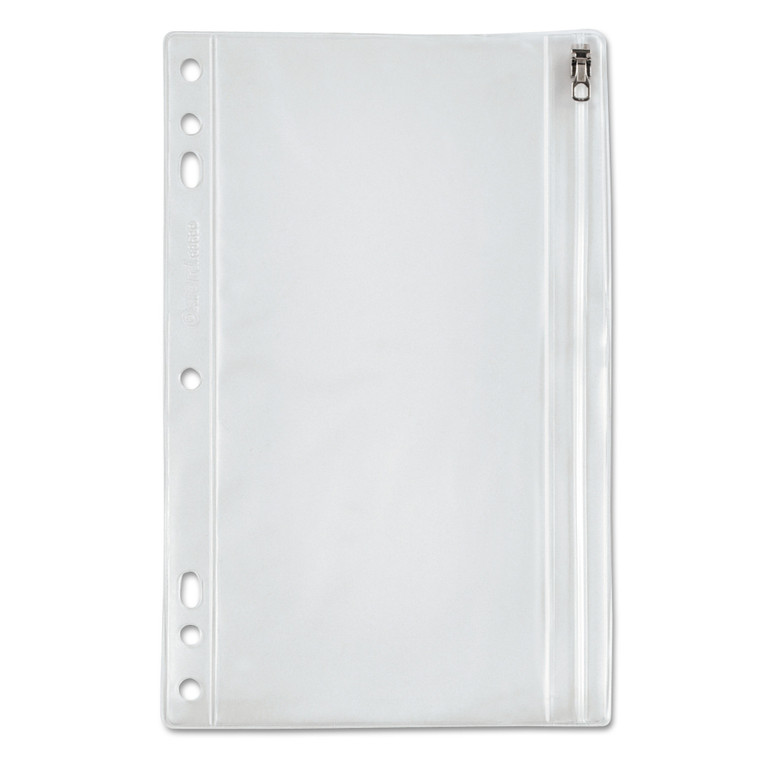 Zippered Ring Binder Pocket, 9 1/2 X 6, Clear - OXF68599