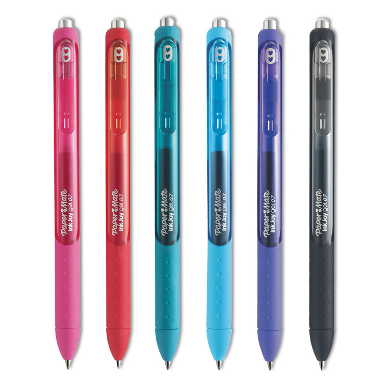 Inkjoy Gel Pen, Retractable, Medium 0.7 Mm, Assorted Ink And Barrel Colors, 6/pack - PAP1951713