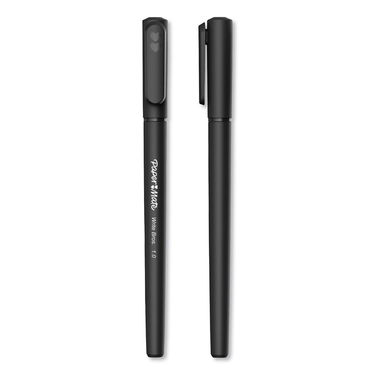 Write Bros. Ballpoint Pen Value Pack, Stick, Medium 1 Mm, Black Ink, Black Barrel, 120/pack - PAP2096479
