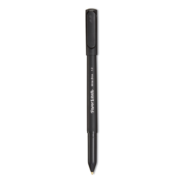 Write Bros. Ballpoint Pen Value Pack, Stick, Medium 1 Mm, Black Ink, Black Barrel, 60/pack - PAP4621401C