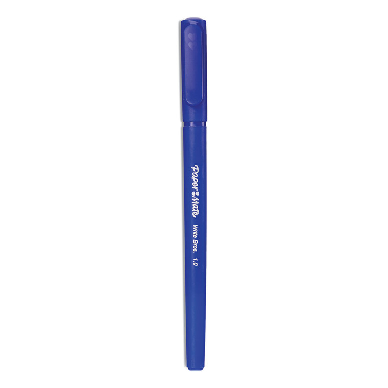 Write Bros. Ballpoint Pen Value Pack, Stick, Medium 1 Mm, Blue Ink, Blue Barrel, 60/pack - PAP4621501C