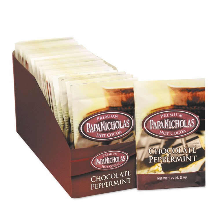 Premium Hot Cocoa, Chocolate Peppermint, 24/carton - PCO79424