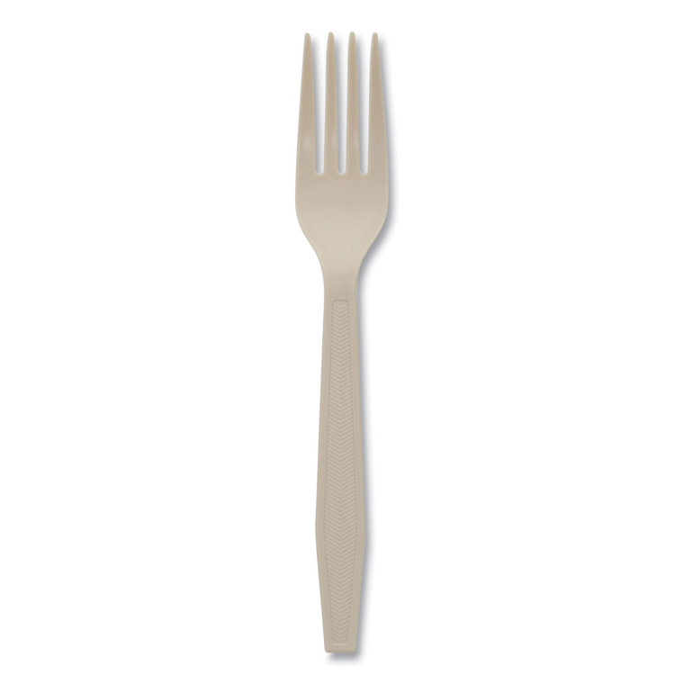 Earthchoice Psm Cutlery, Heavyweight, Fork, 6.88", Tan, 1,000/carton - PCTYPSMFTEC