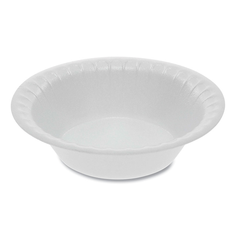 Unlaminated Foam Dinnerware, Bowl, 5 Oz, 4.5" Dia, White, 1,250/carton - PCTYTH100040000