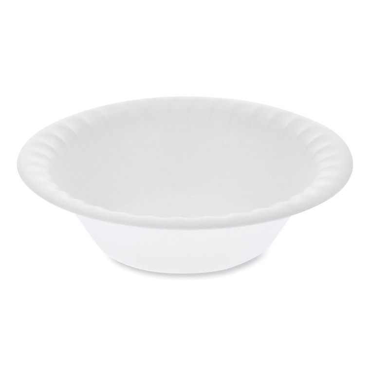 Unlaminated Foam Dinnerware, Bowl, 12 Oz, 6" Dia, White, 1,000/carton - PCTYTH100120000