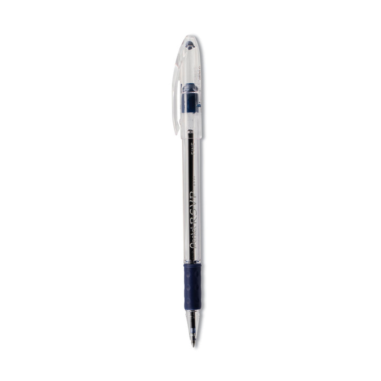 R.s.v.p. Ballpoint Pen, Stick, Fine 0.7 Mm, Blue Ink, Clear/blue Barrel, Dozen - PENBK90C