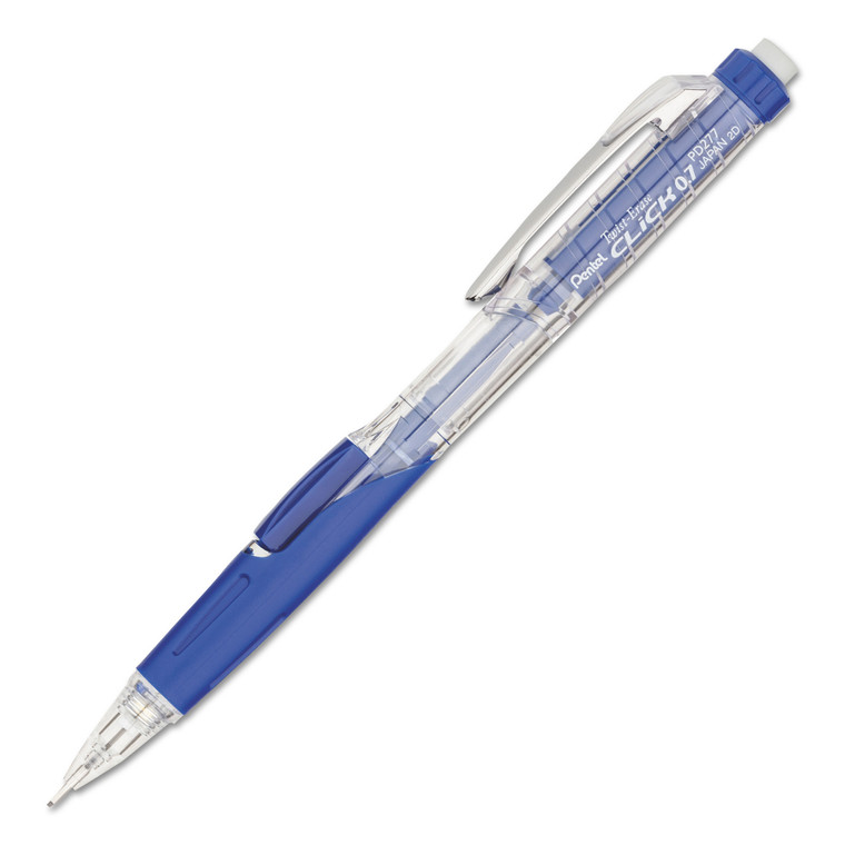 Twist-Erase Click Mechanical Pencil, 0.7 Mm, Hb (#2.5), Black Lead, Blue Barrel - PENPD277TC