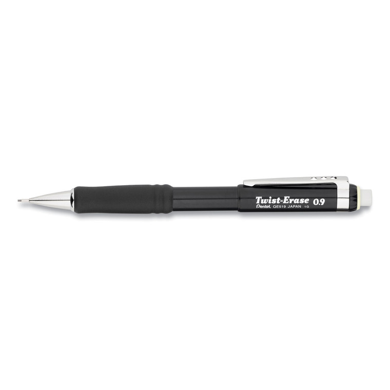 Twist-Erase Iii Mechanical Pencil, 0.9 Mm, Hb (#2.5), Black Lead, Black Barrel - PENQE519A