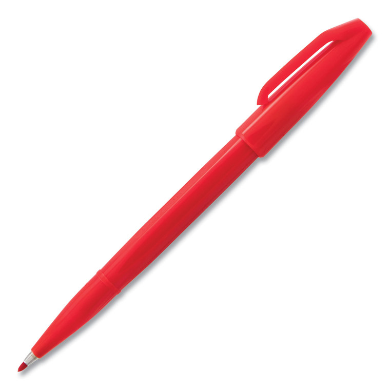 Sign Pen Fine Point Color Marker, Extra-Fine Bullet Tip, Red, Dozen - PENS520B