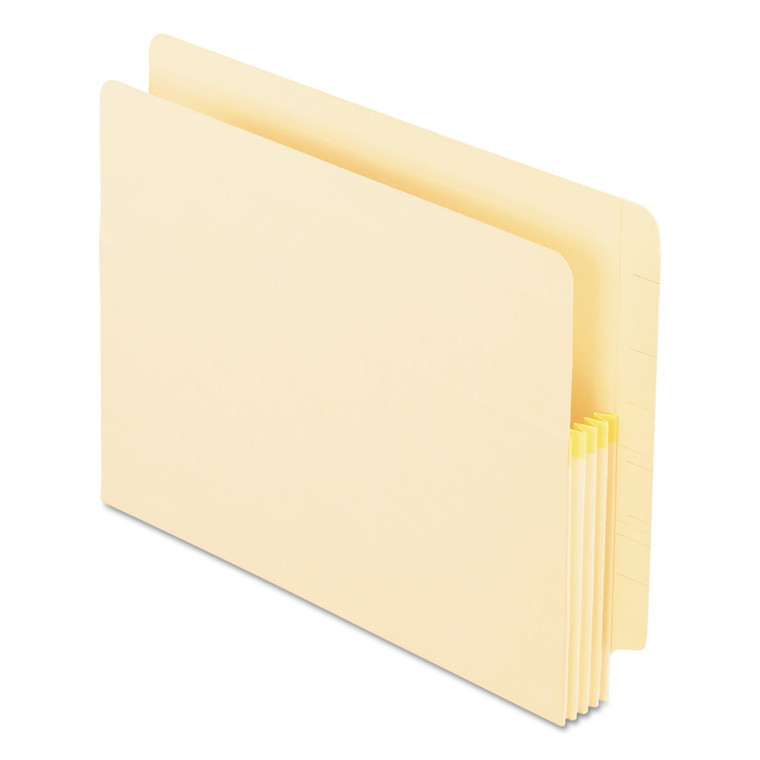 Manila Drop Front Shelf File Pockets, 3.5" Expansion, Letter Size, Manila, 25/box - PFX12812