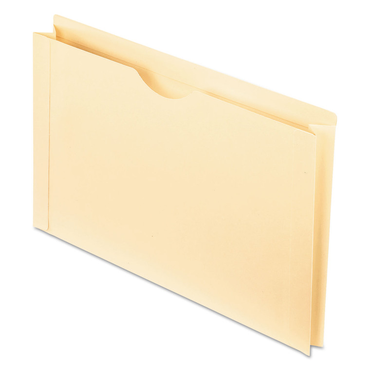 Manila Reinforced File Jackets, 2-Ply Straight Tab, Legal Size, Manila, 50/box - PFX23200