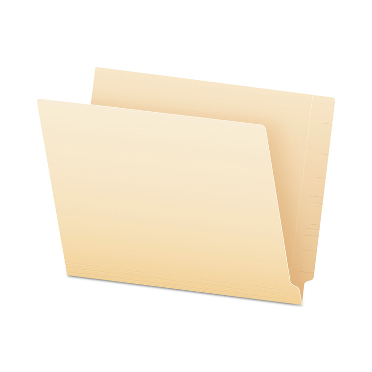 Smartshield End Tab File Folders, Straight Tab, Letter Size, Manila, 75/box - PFX62710