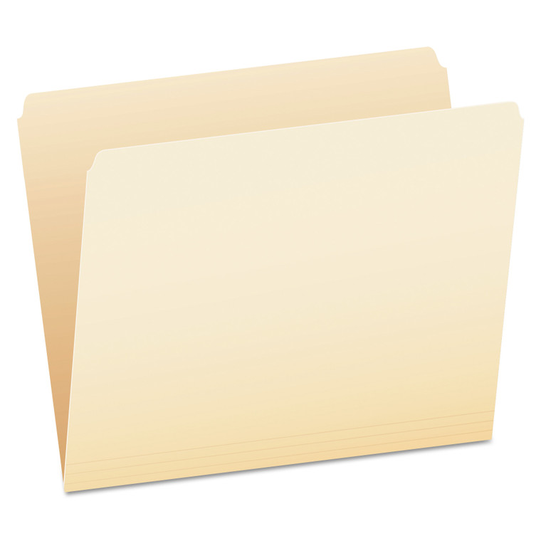 Manila File Folders, Straight Tab, Letter Size, 100/box - PFX752